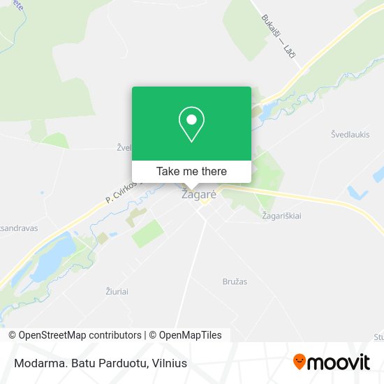 Карта Modarma. Batu Parduotu