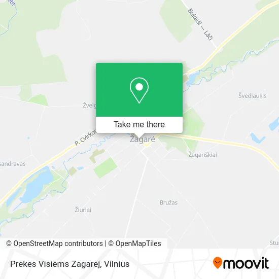 Карта Prekes Visiems Zagarej