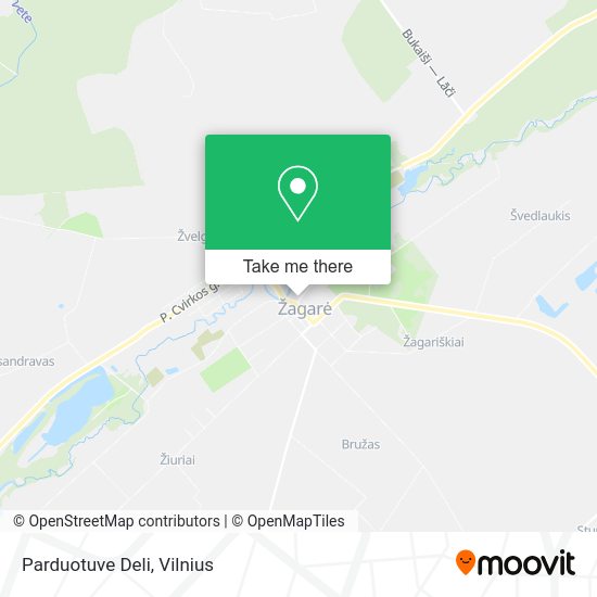 Карта Parduotuve Deli
