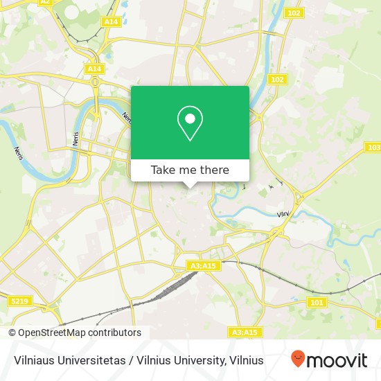 Vilniaus Universitetas / Vilnius University map