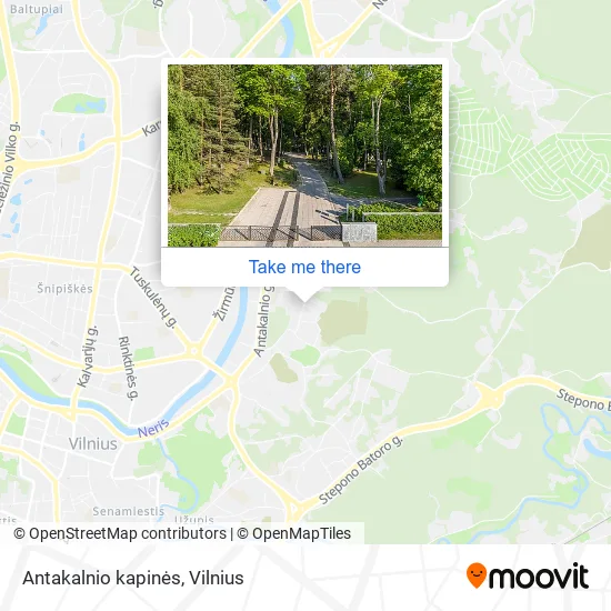 Карта Antakalnio kapinės