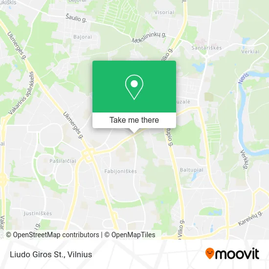 Карта Liudo Giros St.