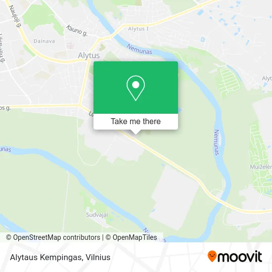 Карта Alytaus Kempingas