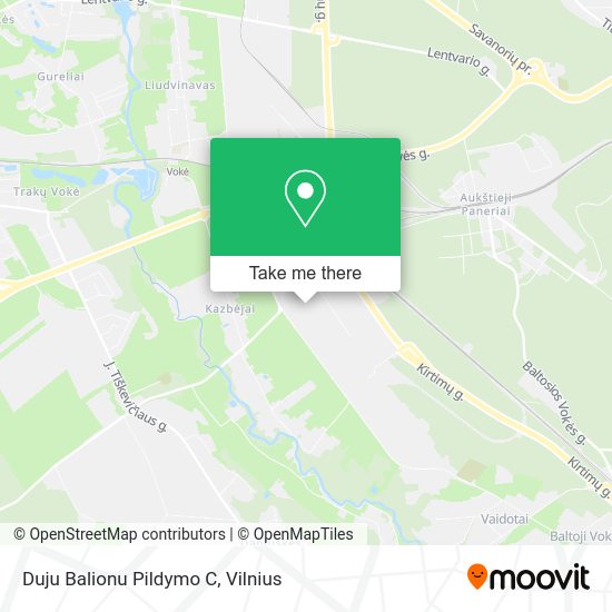 Карта Duju Balionu Pildymo C
