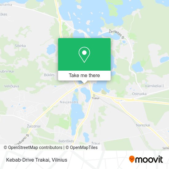 Карта Kebab-Drive Trakai