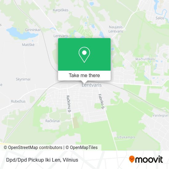Карта Dpd/Dpd Pickup Iki Len