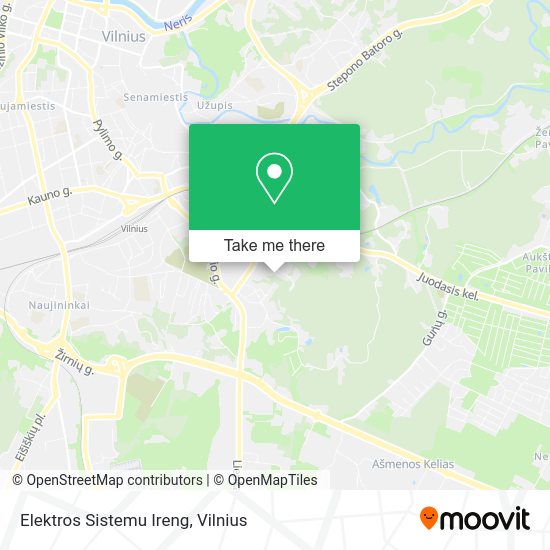 Карта Elektros Sistemu Ireng