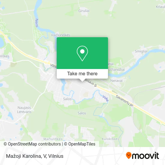 Mažoji Karolina, V map