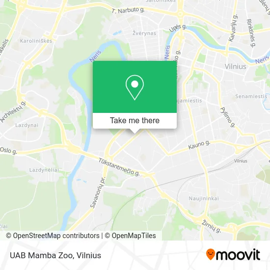 Карта UAB Mamba Zoo