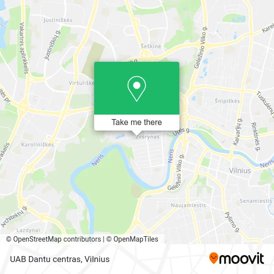 Карта UAB Dantu centras