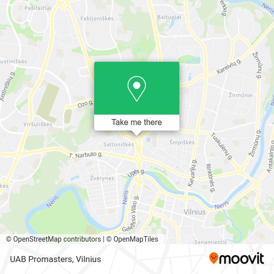 Карта UAB Promasters
