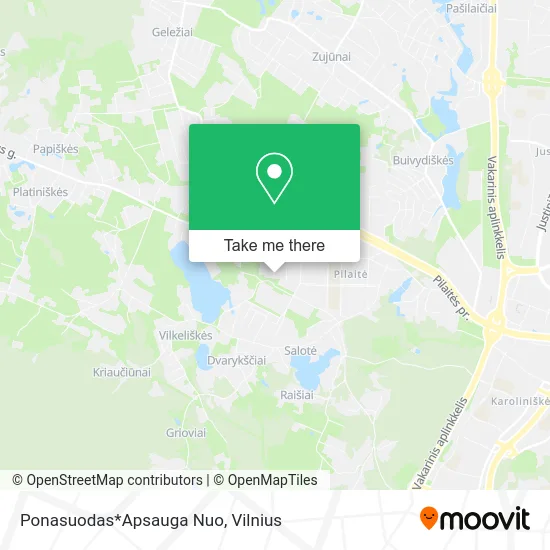 Карта Ponasuodas*Apsauga Nuo