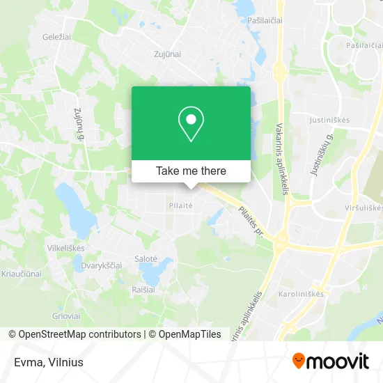 Карта Evma