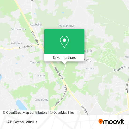 Карта UAB Gotas