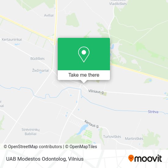 Карта UAB Modestos Odontolog