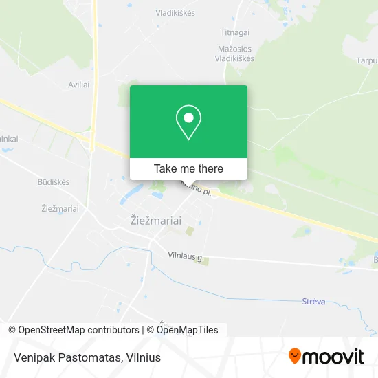 Карта Venipak Pastomatas