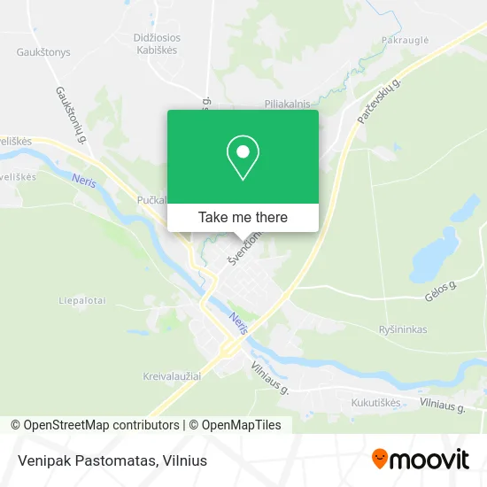 Карта Venipak Pastomatas