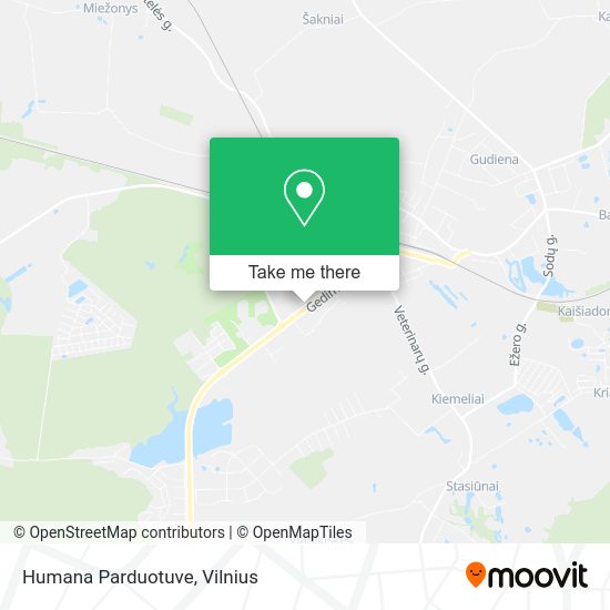 Карта Humana Parduotuve