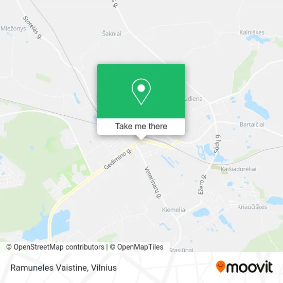 Карта Ramuneles Vaistine