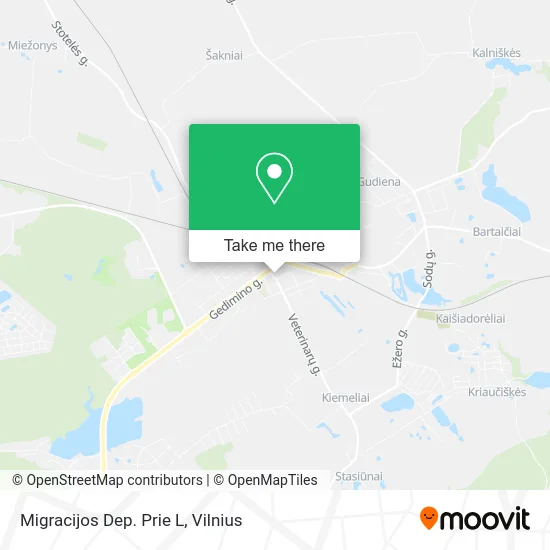 Карта Migracijos Dep. Prie L