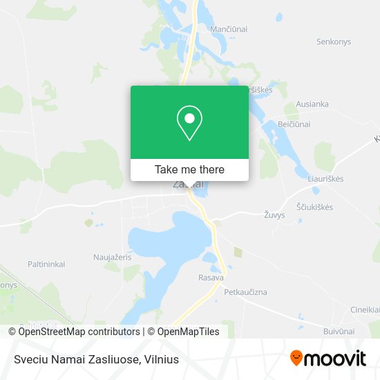 Карта Sveciu Namai Zasliuose