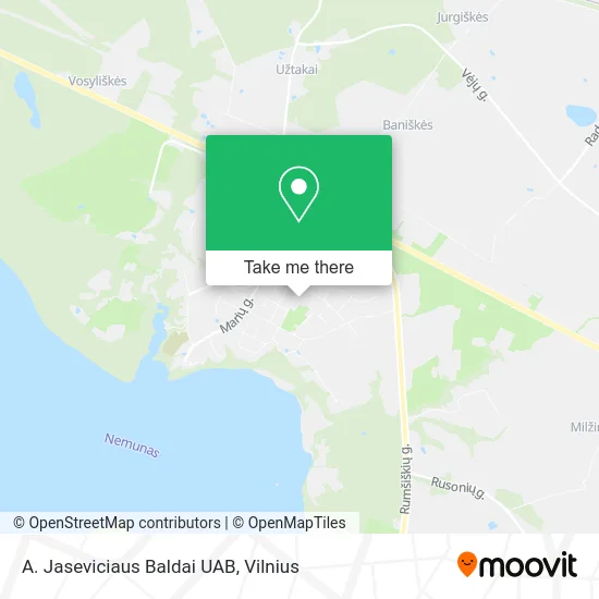 Карта A. Jaseviciaus Baldai UAB