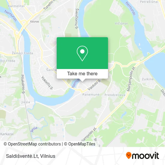 Карта Saldišventė.Lt