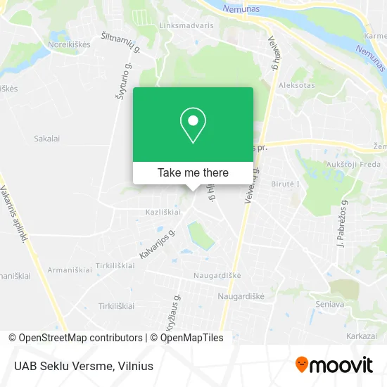 Карта UAB Seklu Versme