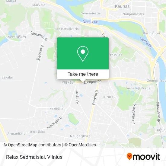 Карта Relax Sedmaisiai