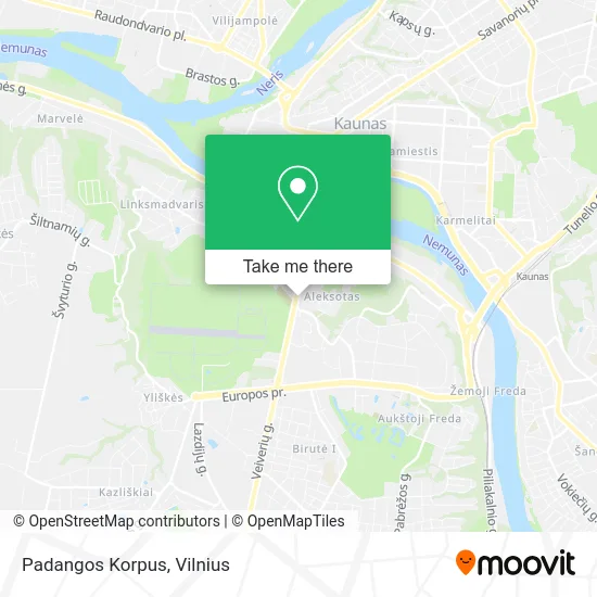 Карта Padangos Korpus