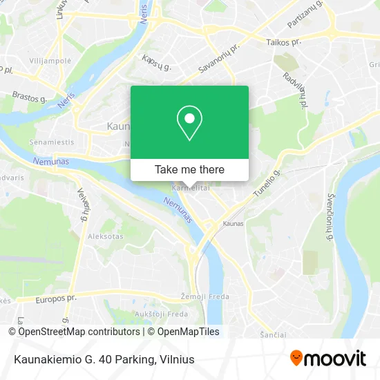 Kaunakiemio G. 40 Parking map