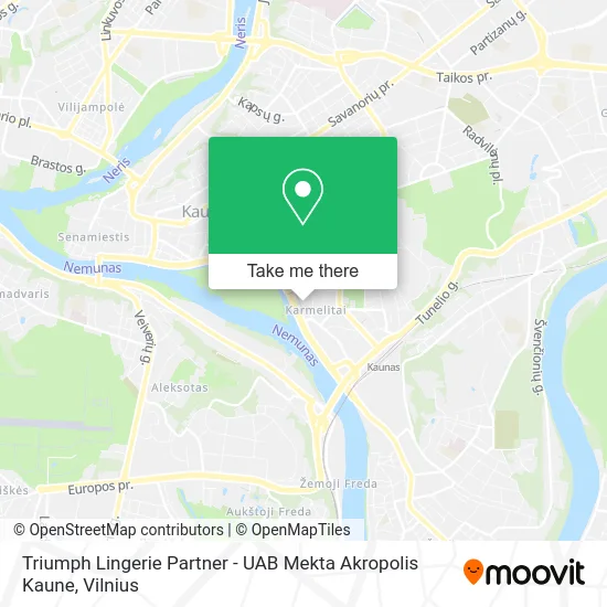 Карта Triumph Lingerie Partner - UAB Mekta Akropolis Kaune