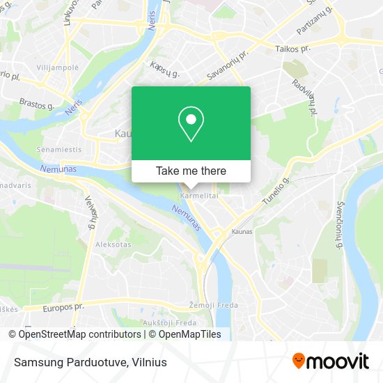 Карта Samsung Parduotuve
