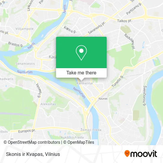 Карта Skonis ir Kvapas