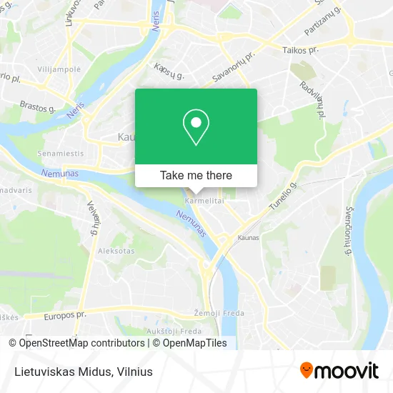 Карта Lietuviskas Midus
