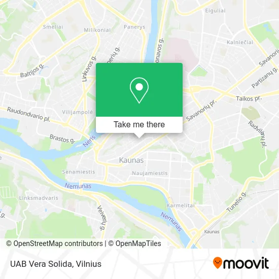 Карта UAB Vera Solida