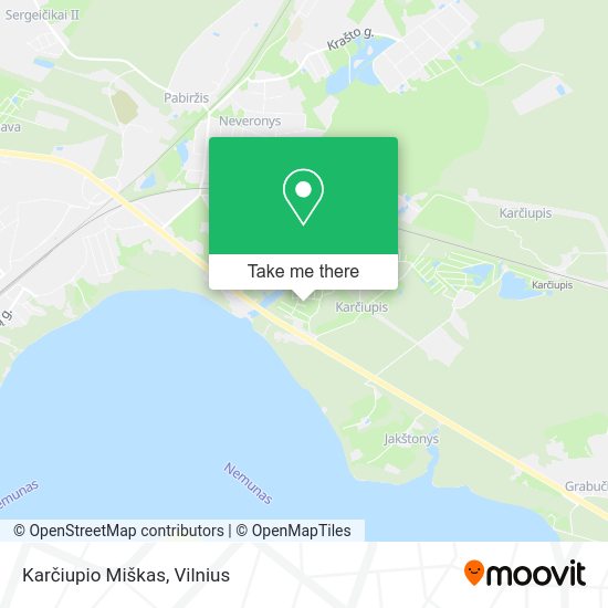 Карта Karčiupio Miškas