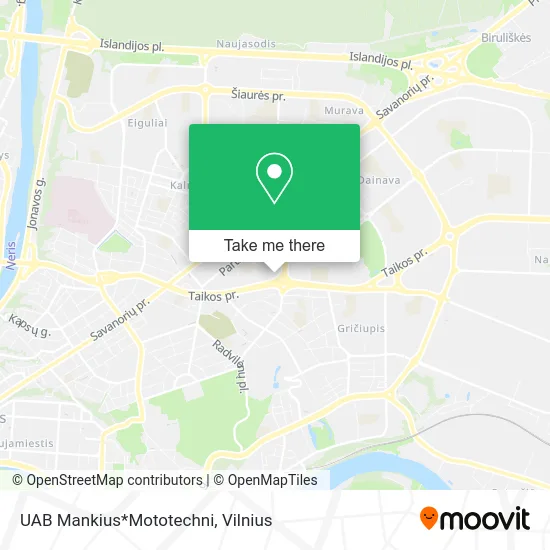 Карта UAB Mankius*Mototechni