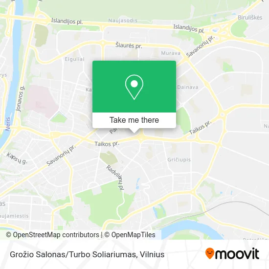 Карта Grožio Salonas / Turbo Soliariumas