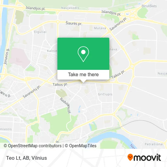 Карта Teo Lt, AB