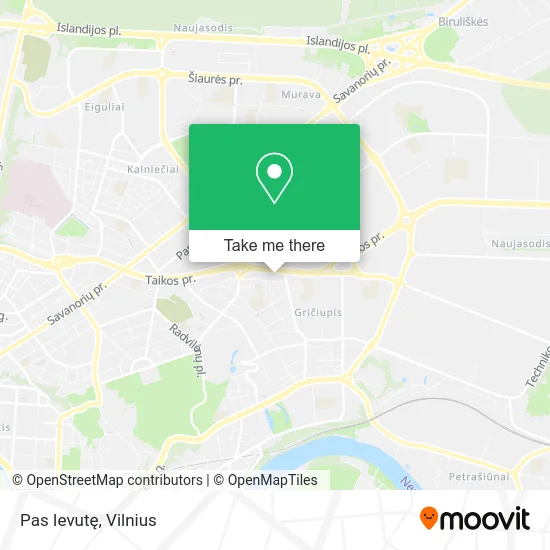 Карта Pas Ievutę