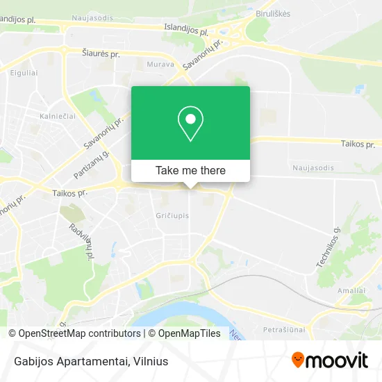 Карта Gabijos Apartamentai