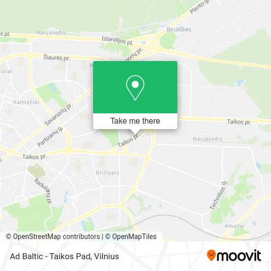 Карта Ad Baltic - Taikos Pad