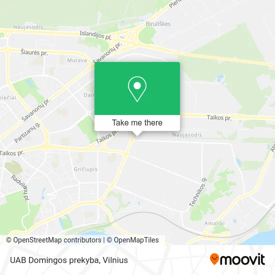 Карта UAB Domingos prekyba