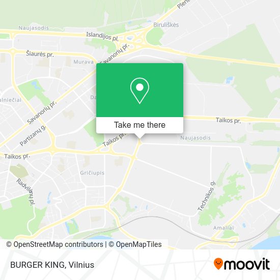 Карта BURGER KING