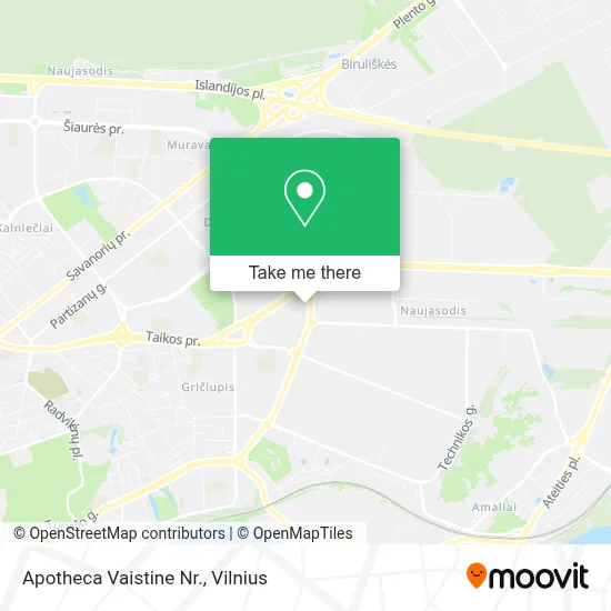 Apotheca Vaistine Nr. map