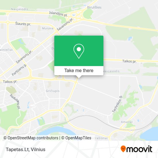 Карта Tapetas.Lt