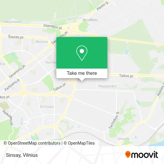 Sinsay map