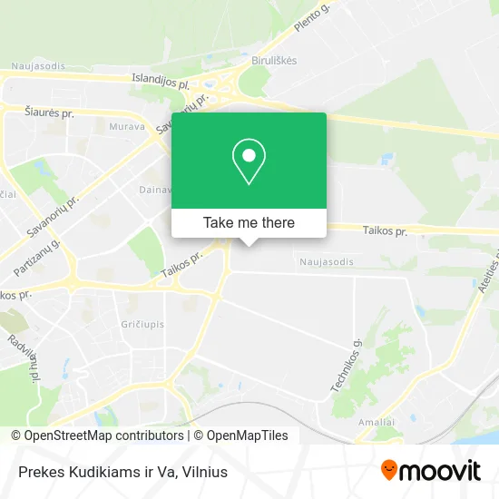 Карта Prekes Kudikiams ir Va