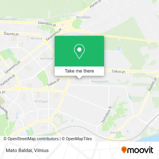 Карта Mato Baldai